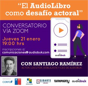 afiche charla actoral